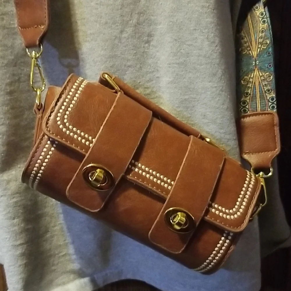 VINTAGE BARREL CROSSBODY MESSENGER BAG Unisex